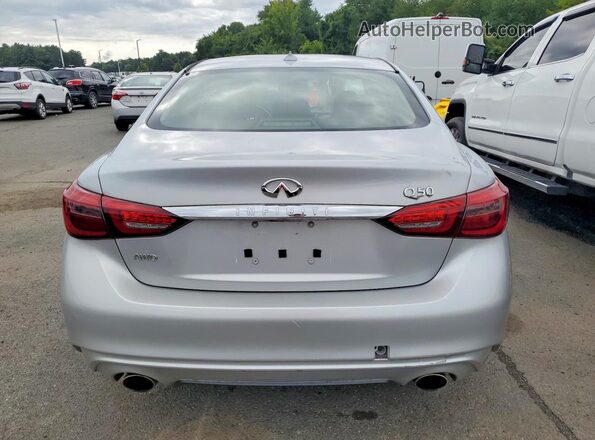 JN1EV7AR2JM435757 2018 INFINITI Q50 Silver Հետևի տեսք