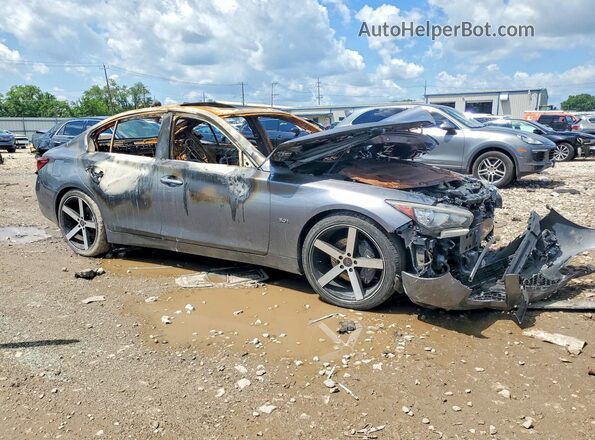 JN1EV7AR3JM444810 2018 INFINITI Q50 Silver Առջևի աջ