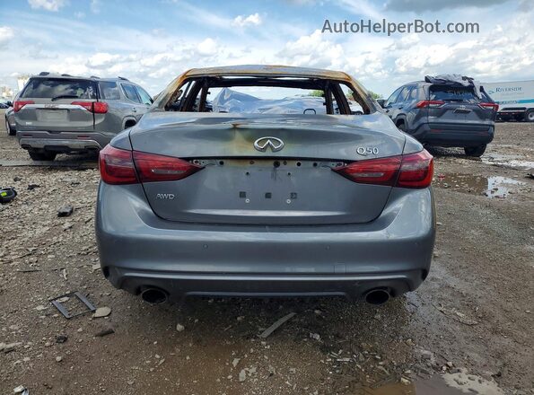 JN1EV7AR3JM444810 2018 INFINITI Q50 Silver Հետևի տեսք