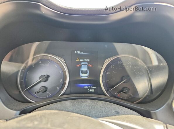 JN1EV7AR4HM841372 2017 INFINITI Q50 Silver Instrument cluster view