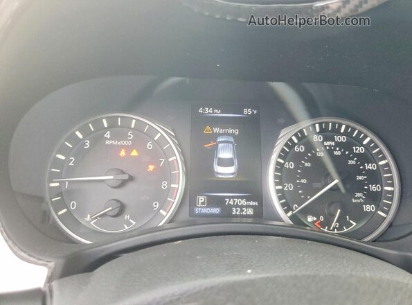 JN1EV7AR4JM436490 2018 INFINITI Q50 Black Instrument cluster view