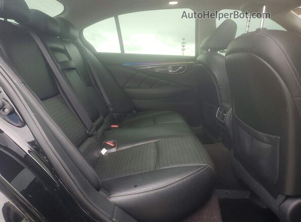 JN1EV7AR4JM436490 2018 INFINITI Q50 Black Rear seats view