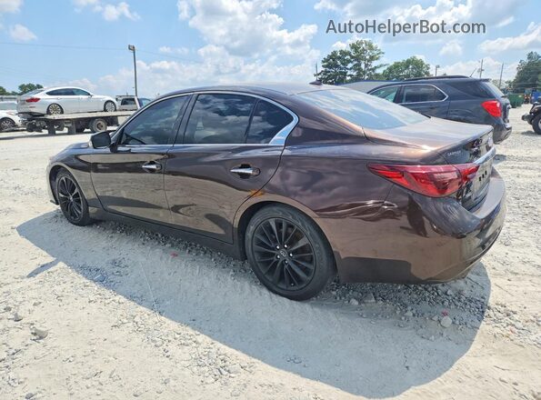 JN1EV7AR5JM430634 2018 INFINITI Q50 Brown Задня ліва чверть