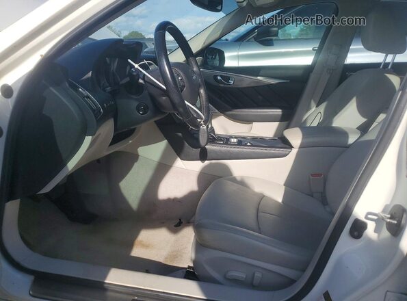JN1EV7AR6HM834391 2017 INFINITI Q50 White წინა სალონის ხედი