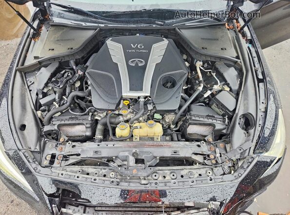 JN1EV7AR6JM435020 2018 INFINITI Q50 Black უკანა სალონის ხედი