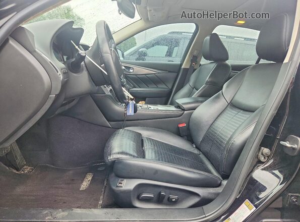 JN1EV7AR6JM435020 2018 INFINITI Q50 Black წინა სალონის ხედი