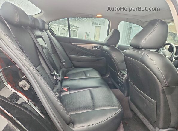 JN1EV7AR6JM435020 2018 INFINITI Q50 Black უკანა სავარძლების ხედი