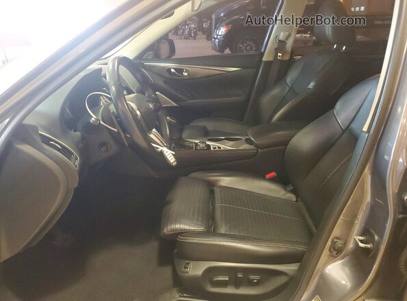 JN1EV7AR6KM558530 2019 INFINITI Q50 Серый Вид салона спереди