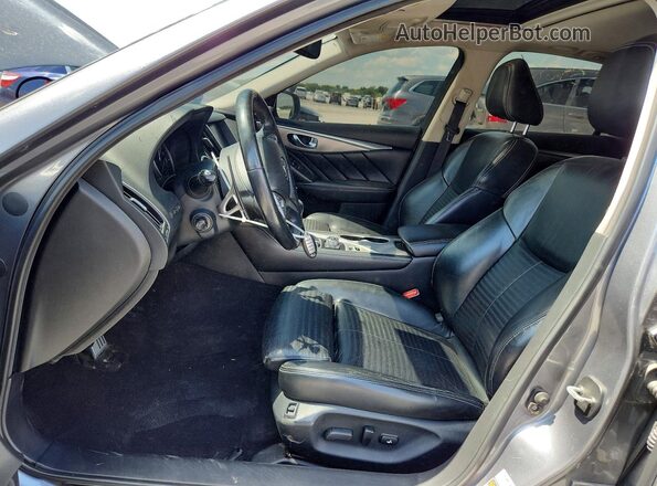 JN1EV7AR7HM830673 2017 INFINITI Q50 Gray Вид салону спереду