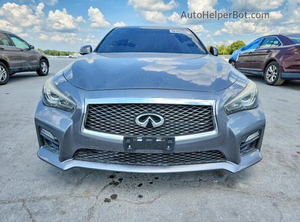 JN1EV7AR7HM830673 2017 INFINITI Q50 Gray Вид спереду