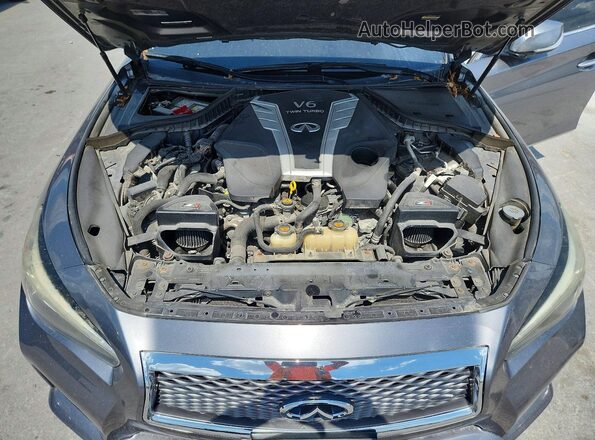 JN1EV7AR7HM830673 2017 INFINITI Q50 Gray Вид задньої частини салону