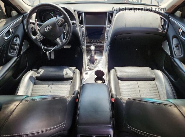JN1EV7AR7HM830673 2017 INFINITI Q50 Gray Вид панелі приладів