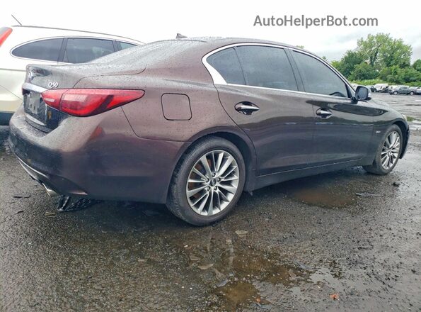 JN1EV7ARXJM432038 2018 INFINITI Q50 Brown Задня права чверть