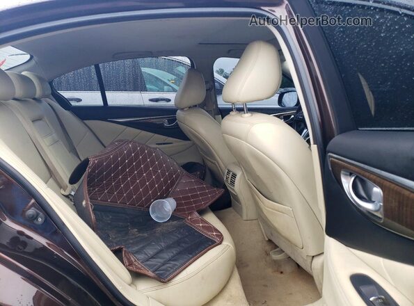 JN1EV7ARXJM432038 2018 INFINITI Q50 Brown Вид задніх сидінь