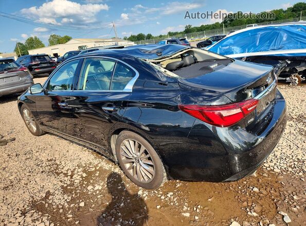 JN1EV7BR7MM754073 2021 INFINITI Q50 Black Հետևի ձախ