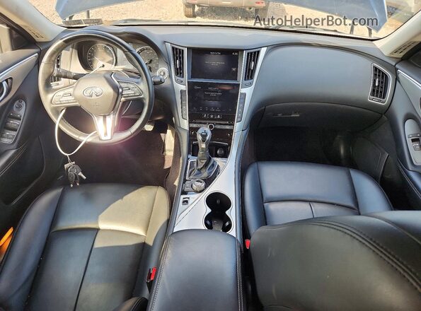 JN1EV7BR7MM754073 2021 INFINITI Q50 Black Առջևի վահանակի տեսք
