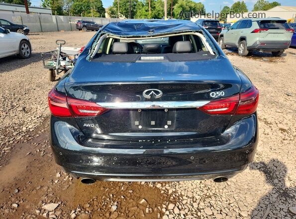 JN1EV7BR7MM754073 2021 INFINITI Q50 Black Հետևի տեսք