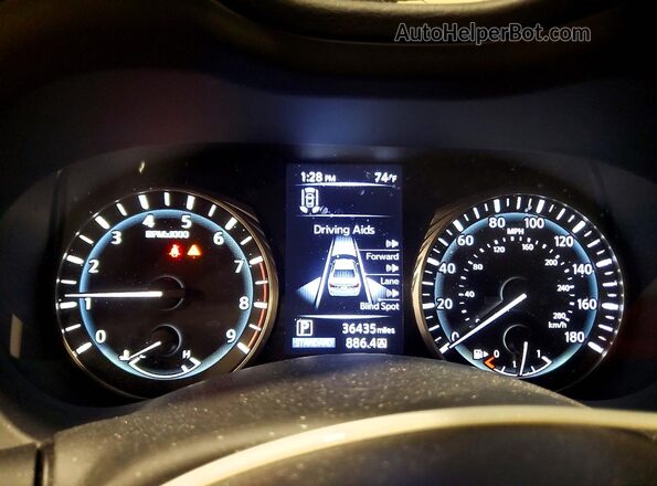 JN1EV7CR5MM756208 2021 INFINITI Q50 Black Instrument cluster view