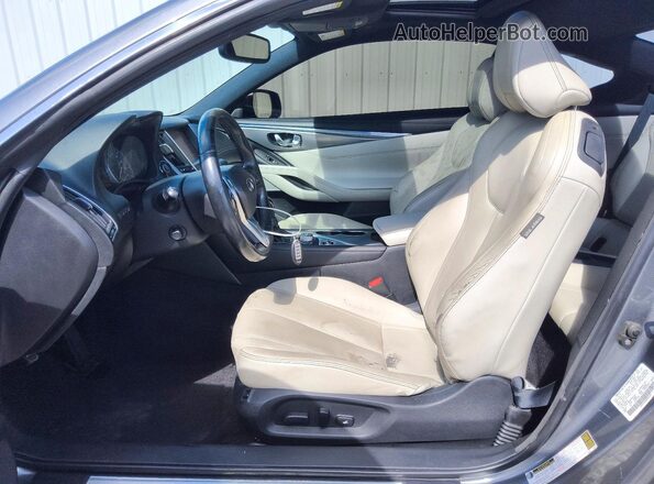 JN1EV7EKXHM363231 2017 INFINITI Q60 Серый Вид салона спереди