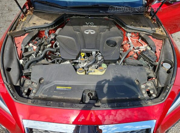 JN1FV7AP4LM630412 2020 INFINITI Q50 Red Rear interior view
