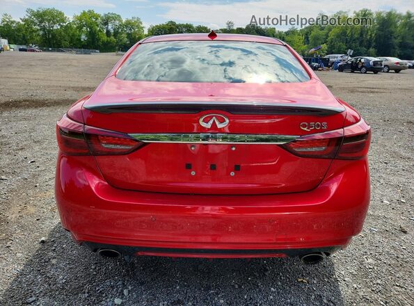 JN1FV7AP4LM630412 2020 INFINITI Q50 Red Rear view