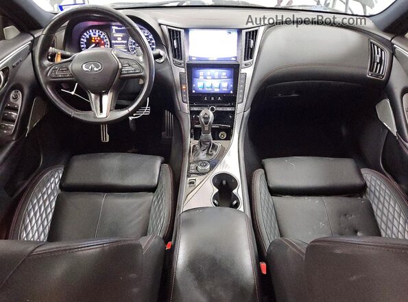 JN1FV7AP7JM461502 2018 INFINITI Q50 Black Առջևի վահանակի տեսք