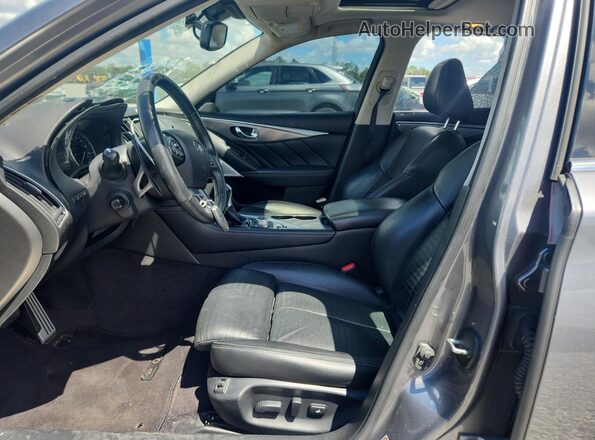 JN1FV7AP8HM850594 2017 INFINITI Q50 Gray Вид салону спереду