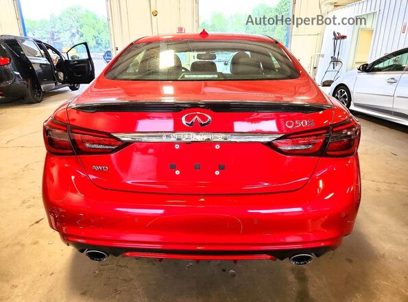 JN1FV7AR6LM660741 2020 INFINITI Q50 Красный Вид сзади