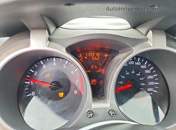 JN8AF5MR9GT601719 2016 NISSAN JUKE Gray Widok zestawu wskaźników