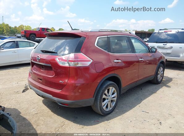 JN8AT2MT2GW005899 2016 NISSAN ROGUE Red Trasero derecho