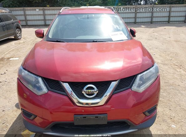 JN8AT2MT2GW005899 2016 NISSAN ROGUE Red Vista frontal