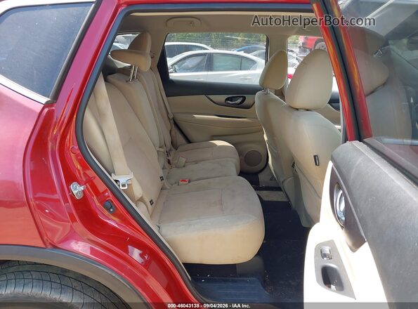 JN8AT2MT2GW005899 2016 NISSAN ROGUE Red Vista de la etiqueta del VIN