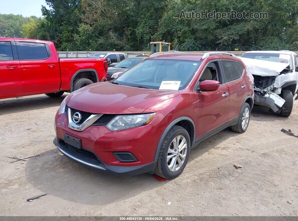 JN8AT2MT2GW005899 2016 NISSAN ROGUE Red Vista tres cuartos delantera izquierda