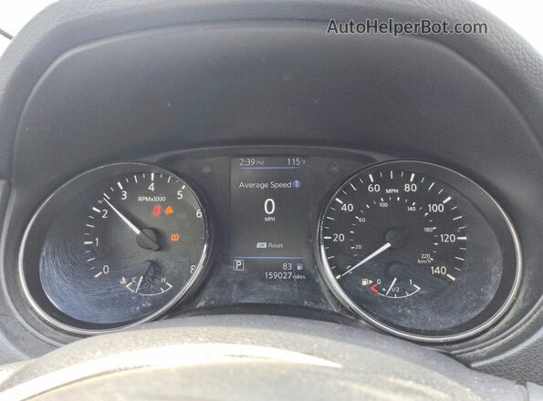 JN8AT2MT4KW261602 2019 NISSAN ROGUE Gray Widok zestawu wskaźników