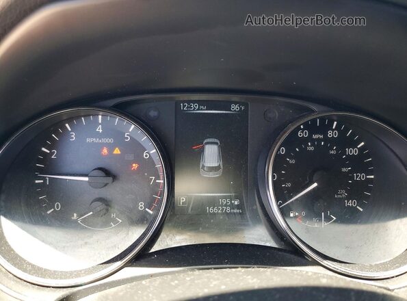JN8AT2MT5HW384558 2017 NISSAN ROGUE Orange ხელსაწყოთა პანელის ხედი