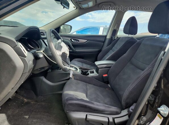 JN8AT2MT8GW009388 2016 NISSAN ROGUE Black Widok wnętrza z przodu