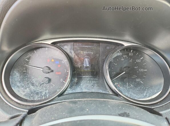 JN8AT2MTXGW004063 2016 NISSAN ROGUE White Widok zestawu wskaźników