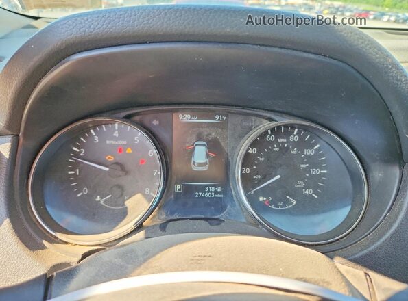 JN8AT2MV0HW260425 2017 NISSAN ROGUE Gray Widok zestawu wskaźników