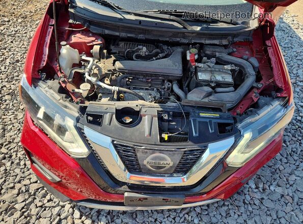 JN8AT2MV1HW275564 2017 NISSAN ROGUE Красный Вид подкапотного пространства