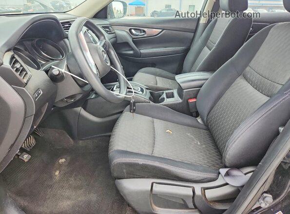 JN8AT2MV6HW262180 2017 NISSAN ROGUE Black Սալոնի դիմացի տեսք