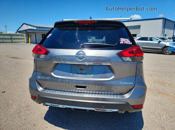 JN8AT2MV6KW385551 2019 NISSAN ROGUE Серый Вид сзади