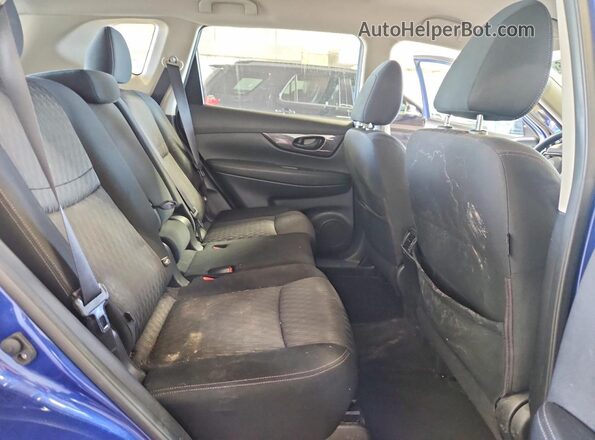 JN8AT2MV7LW105766 2020 NISSAN ROGUE Blue უკანა სავარძლების ხედი