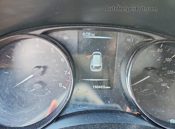 JN8AT2MVXHW026406 2017 NISSAN ROGUE Белый Вид щитка приборов