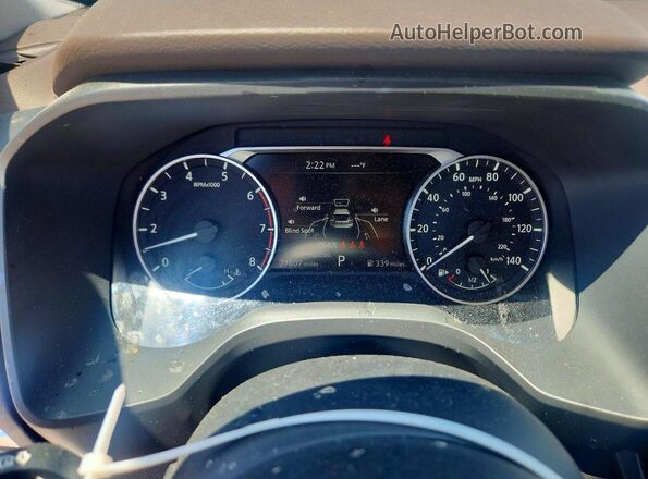 JN8AT3BA9MW001321 2021 NISSAN ROGUE Белый Вид щитка приборов
