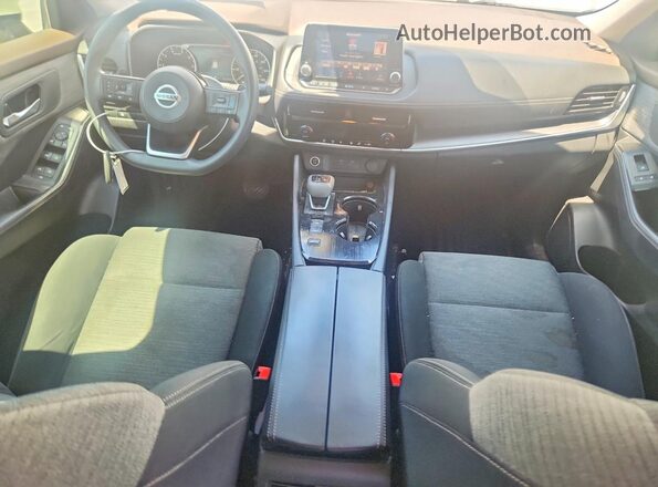 JN8AT3BA9MW001321 2021 NISSAN ROGUE Белый Вид панели приборов