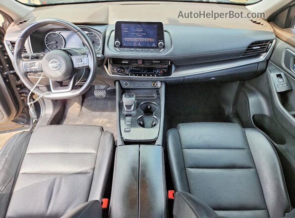 JN8AT3BAXMW023344 2021 NISSAN ROGUE Black Dashboard view