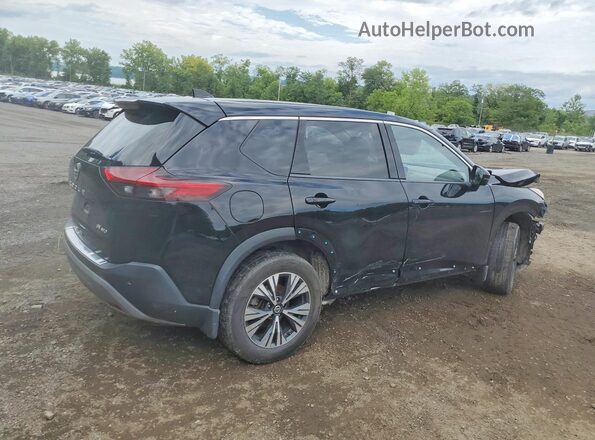 JN8AT3BB8MW218304 2021 NISSAN ROGUE Черный Задняя правая четверть