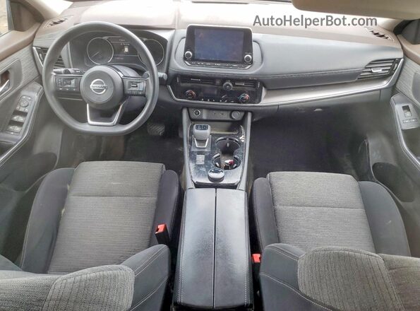 JN8AT3BB8MW218304 2021 NISSAN ROGUE Черный Вид панели приборов