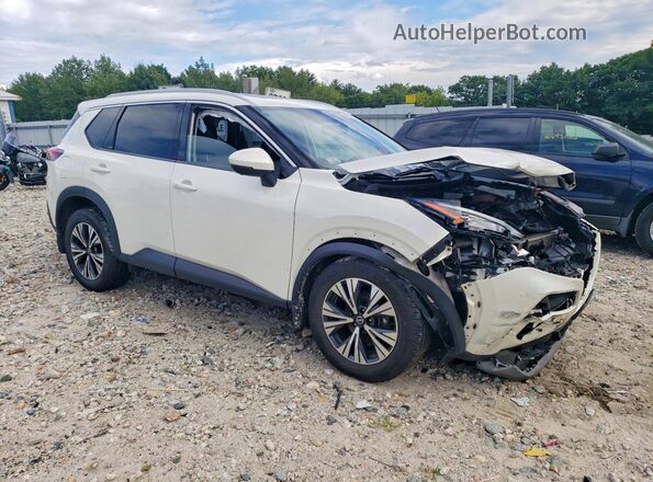 JN8AT3BB8MW236494 2021 NISSAN ROGUE Белый Передняя правая четверть
