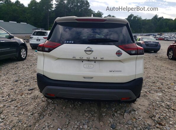 JN8AT3BB8MW236494 2021 NISSAN ROGUE Белый Вид сзади
